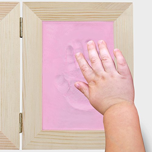 Jago Bilderrahmen aus Holz zum Aufklappen (in verschiedenen Farben und Sets) mit Modellier Knetmasse (1er Set - 8