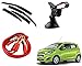 Auto Pearl Premium Quality Car Accessories Combo of Car Rain Wind Door Visor Side Window Deflector. & Car Heavy Duty Jumper Booster Cables Anti Tangle Copper. & Universal Car Windshield Mount Holder Mobile Stand. For Chevrolet Beat Type-2 RS.1771.00