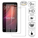 [2 Pack] Guran® Pellicola Protettiva ultra Resistente in Vetro Temperato per Xiaomi Redmi 4X Smartphone Ultra Sottile Screen Protector Film