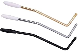 QINUSEAKS Whammy Bar Lot de 3 leviers de bras de trémolo avec embout fileté 6 mm pour guitare électrique Fender Strat Stratocaster