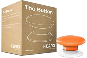FIBARO The Button Orange/Contrôleur de Scènes Z-Wave +, Orange