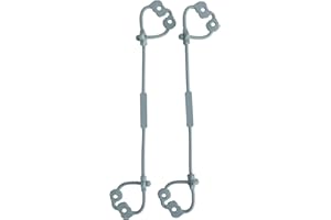 MEANUS Cup Catcher - Lot de 2 Ceintures de sécurité pour Poussette - en Silicone de qualité Alimentaire - 100% sans BPA - Lot de 2 (Ether x 2)