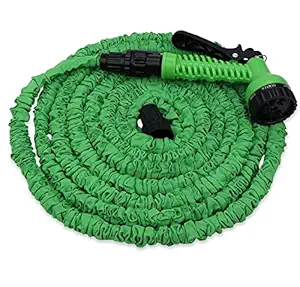 SADMAX Garden Pipe New Expandable Magic Flexible Water Hose 50 Ft / 15 M EU Hose Plastic Hoses Pipe with Spray Gun to Watering Washing Cars (50feet / 15m) (Multi)