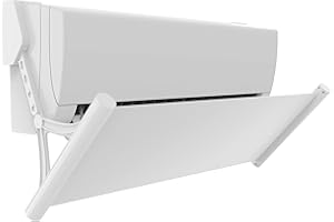 SEEYOLO Deflector de aire acondicionado de pasta antihuellas (Blanco Ordinario)