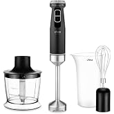 Ufesa Mars 1200W Hand Blender, Variable Speed Control, Turbo Function, 4 High Efficiency Blades, Stainless Steel, Ergonomic D
