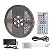 Produktbild COSANSYS LED Strip RGB LED Streifen Set 5M SMD 5050 300LEDs IP65 Wasserdicht Lichtleisten Farbwechsel LED Strip Lichtband mit 44 Tasten IR Fernbedienung 12V 5A Netzteil