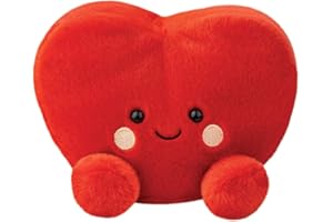 Aurora, 61541, Palm Pals Medium, Amore Heart 8In, Soft Toy, Red