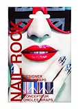 Nail Rock Union Jack Red White and Blue Nail Wraps