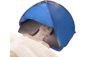 FANLE Tienda de campaña plegable para playa, mini refugio portátil, protección UV, cabeza de playa, con bolsa de soporte para teléfono móvil, toldo para playa, tomar el sol, camping, picnic
