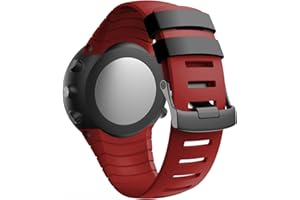 Chainfo Compatible with Suunto Core Watch Strap, Soft Silicone Classic Sport Replacement Watch Band