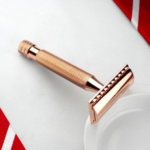 Above The Tie Windsor CH1 Heavy Polished Tellurium Copper Safety Razor - No Blades Included