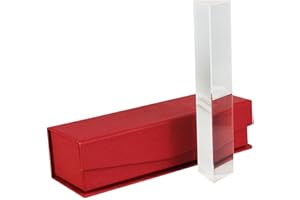 CODIRATO Prisma Vetro Ottico 3 Prismi Cristallo Prisma Triangolare con Confezione Insegnamento Luce Spettro Fisica e Fotografia (15CM)