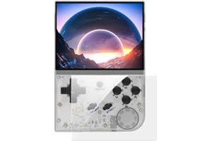 S_WAY RG35XX Console di Gioco Portatile con GarlicOS Sistema Linux, Scheda TF 16+64G 5400+ Giochi, Schermo IPS da 3,5 Pollici, Console di Giochi retrò emulatore Portatile Regali per Adulti e Bambini