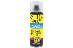 DR. BIKE Silic Spray. Spray protettivo al silicone per bicicletta 200ml. Spray protettivo bici universale parti meccaniche. Difesa da fango, acqua, polvere. Olio siliconico protettivo cambi e guaine.