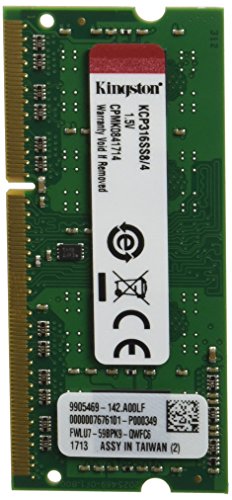 Kingston KCP316SS8 4 - Memoria RAM para port  til de 4 GB  1600 MHz SODIMM  DDR3  1 5V  CL11  204-pin 