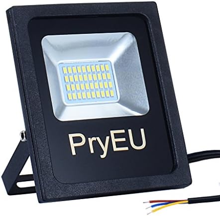 Pryeu LED Floodlights Outdoor Spot Light Waterproof 20W SMD 6500K Daylight White 2200lm Super Bright 200W Halogen Equivalent for Outside Garden Yard Porch Patio Garage