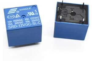 PCB Relay - SENRISE 10 Pcs DC 24V Coil 15A 250VAC 5 Pins Mini Power Relay PCB Type for Household Appliances，Network Communications, Electronic equipments, etc