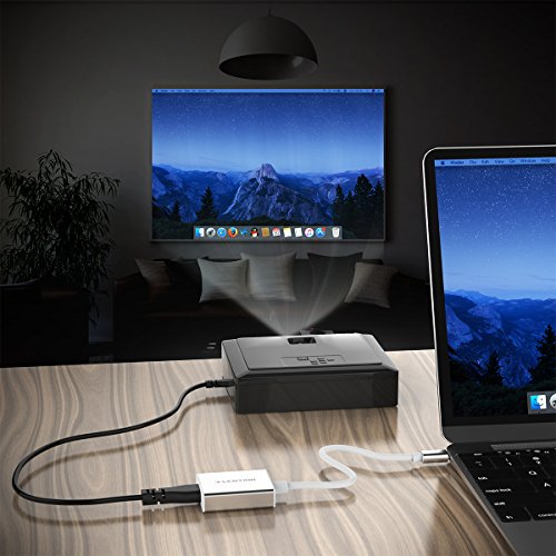 LENTION 1080P HDTV USB-C auf HDMI Aluminium-Adapter Kabel, Unterstützt 4K/60Hz, Typ C 3.1 zu HDMI Konverter für MacBook 12″, MacBook Pro 2016/2017, Chromebook, XPS Und Computer & Laptop mit Typ-C Port - 6
