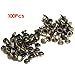 Produktbild TOOGOO(R) 100 Stueck 6mm Runde Antique Messing Nieten