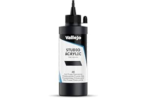 Vallejo ACRYLIC STUDIO, PINTURA ACRÍLICA, 200ML, AZUL DE PRUSIA FTALO, Nº 46