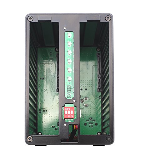 SilverStone SST-DS322B – USB 3.0 Externes Festplatten-Gehäuse für 2 x 3,5″ SATA-HDDs oder -SSDs mit konfigurierbaren RAID-Funktionen, schwarz - 2