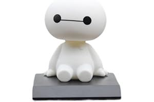 XSQD Ornamenti per Decorazioni Interni Auto, Porta cellulare, Simpatiche Bambole, Bianco Uomo Grasso Giocattolo, Accessori Per Ufficio