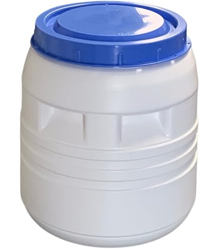 Sunbox 3,6L Bidon Zonder Handvatten - Wit/rood, Voedselveilig, UN-gecertificeerd, Van CurTec