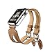 Produktbild Für Apple Watch iWatch Armband 38mm/42mm, Kobwa Double Buckle Cuff Leder Apple Watch Band Wirstband Bracelet für Apple Watch Series 1/2