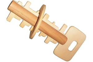 MINGZE 3D Puzzle en Bois, Casse-tête Jigsaw Lock Jouet éducatif Cadeau pour Enfants, IQ Puzzle Esprit Test Casse-tête en Bois Jouet Jeu educatif Enfant Adulte (Key Lock)