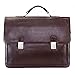 BRUNE Brown Genuine Leather Laptop Bag/Suitable For 15" And Below Laptop / Office Briefcase For Men/Hand Made Leather Laptop Bag/Designer Leather Briefcase/Branded Laptop Bag And Briefcase/Discounted leather Laptop Briefcase/Best Leather Office Bag/Extra Durable/Quick Delivery RS.4999.00