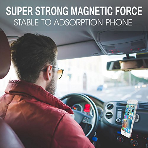 Tronisky Supporto Magnetico Auto Universale Supporto Auto Smartphone 360 Gradi di Rotazione Porta Telefono per iPhone X/ 8/ 8 Plus/ 7/ 6, Samsung Galaxy S9/ S9 Plus/ S8 / S7/ Note 8, Sony, HUAWEI, Xiaomi, GPS ecc