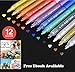 Produktbild Acrylstifte Marker Stifte - Set von 12 leuchtenden Farben, Medium Point Permanent Marker, Glasmalerei, Rock-Malerei, Stoffmalerei, Becher Design, Keramik, Porzellan, Metall, Holz, Garten, Leinwand, Papier, Fotoalbum, DIY Handwerk, Eiermalerei