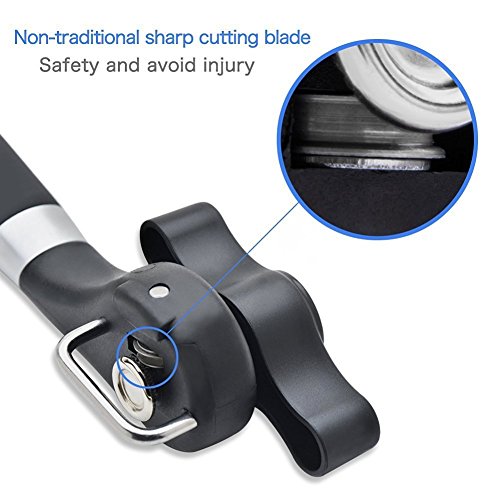 Swify Sicherheits dosenöffner,Edelstahl,Ergonomisches rutschfestes Design mit glattem Rand,Schneidet ohne scharfe Kanten,Deckel kann wieder aufgelegt werden - 4