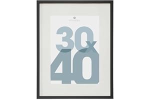 ATMOSPHERA CREATEUR D'INTERIEUR Atmosphera - Cadre photo Manu - bois et verre - noir - 30x40 cm