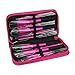 BXT Luxury 11 PCS Professional Makeup Brush Tools Sets / Kits Natural Cosmetic Animal Hair Brushes With Carry Pouch - Red