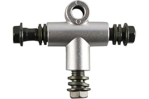 VOANZO Motorrad-Bremsleitung T-Stück Hydraulische Bremsölleitung T-Typ Adapter 10mm für ATV Geländewagen Strandauto 1 STK