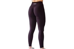 AUROLA Legginsy treningowe dla kobiet, bezszwowe rajstopy do ćwiczenia brzucha, studia fitness, dziewcząt, sportowe, aktywne spodnie do jogi