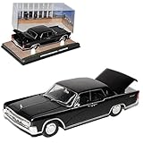 Aus Metall mit Plastikteilen Ixo Lincoln Continental Limousine Schwarz Goldfinger James Bond 007 1/43 Modell Auto mit individiuellem Wunschkennzeichen