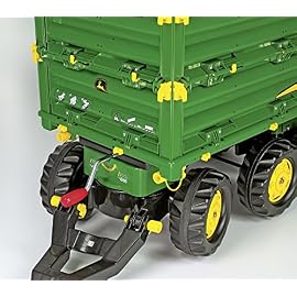 rolly toys – 12 504 3 – Remorque – Rollymulti Trailer John Derre – Triple Essieux