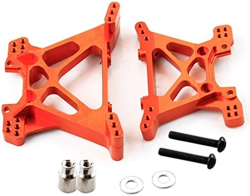 Yiguo Aluminum Front / Rear Shock Tower SLA009 / SLA006 for 1:10 Traxxas Slash 4x4 Upgrade Parts Orange Set of 2