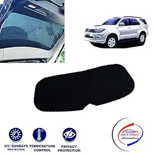 Auto Pearl Rear Dicky Cotton Mesh Fabric Sun Shades Car Curtain for - Fortuner - 1 Pc- (Color Black)