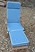Luxury Garden Steamer Chair Cushion with Premium Filling and Fabric - Cushion Only - Light Blue