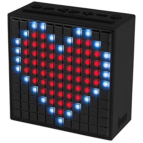 Divoom TIMEBOX/IV - Altavoz portátil Bluetooth con Luces LED (5W, 12 Modos de Alarma Inteligente, 256 Colores)