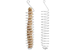 DONGKER Parrot Treat Holder,2 Pcs Stainless Steel Food Skewer,Bird Foraging Toy Feeder for Parrot,Parakeet, Cockatiels, African Grey Conure, Cockatoo Macaw