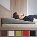 Produktbild Salosan® Entspannungs- und Relaxkissen, Keilkissen für Bett/Couch/Liege/Sofa. Druckentlastendes Ruhekissen, Rückenkissen oder Beinkissen. Bettkeil Größe 90cm x 60cm Höhe 11cm Farbe: (grau)