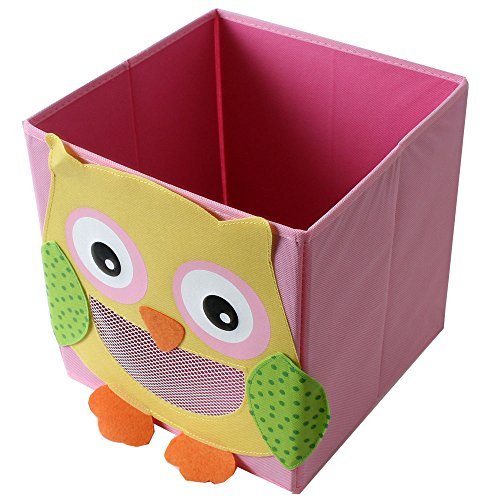 TE-Trend Faltbox Spielbox Tiermotiv Eule Aufbewahrung Spielzeug Spielzimmer