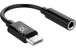 CLEM PROVENCE Clem Tech - Adaptateur USB C Jack, Prise USB C vers Prise Casque 3,5mm, Convertisseur Câble USBC vers Ecouteur Compatible avec Samsung Galaxy, MacBook Pro, Huawei, Honor..