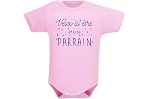 IDYLEA bebe-abord.com body bébé veux-tu être mon parrain