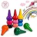 Produktbild Eklead Kleinkind Wachsmalstifte - Palm-Grip Buntstifte, 12 Farben Buntstifte Sticks Stapelbare Spielzeug Non Toxic Kleinkind Buntstifte Zeichnung Bleistift Safe für Kinder, Kleinkinder, Kind