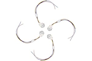 Heemol Mini Movimento 110V 220V PIR Sensore a Infrarossi,Sensore Auto,Interruttore Della Luce con Sensore di Movimento 4 Pezzi（Terminali）.